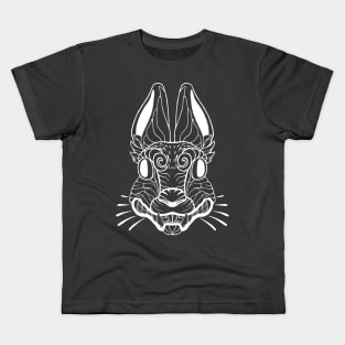 Hare mask white Kids T-Shirt